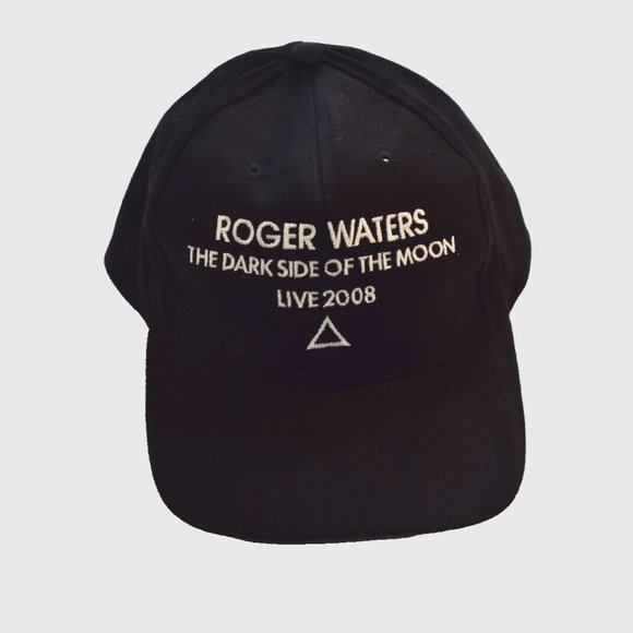 Roger Waters Mens The Dark Side Of The Moon Live 2008 Black Hat Cap New - Picture 2 of 8